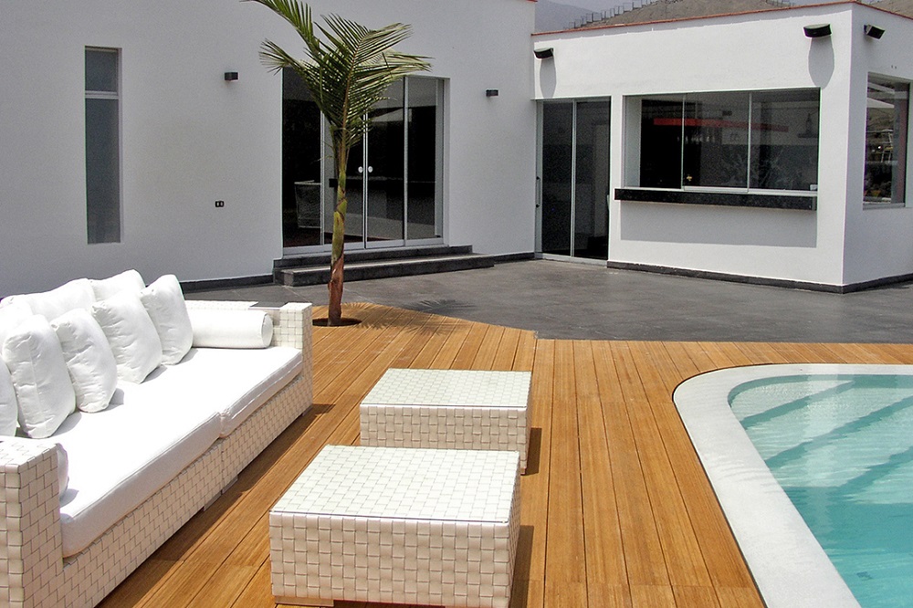 Poolside Bamboo Decking