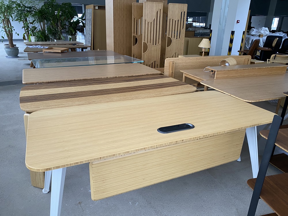 Eco Bamboo Standing Desk Workstation