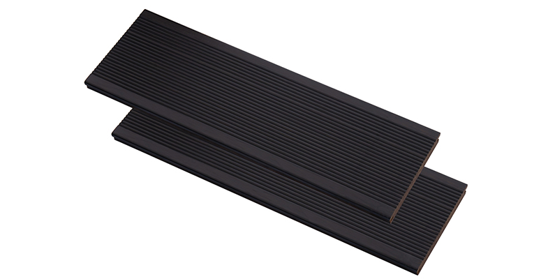 Small Ripple Dark Carbonized Strand Woven Bamboo Decking in 2200mm