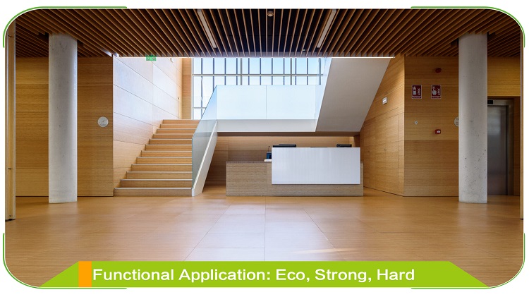 Horizontal Natural Bamboo Plywood Designer Furniture Detail